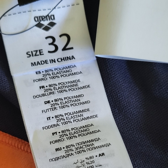 ARENA Multicolor Trianglee Tie Back Bikini Swim Top - Picture 4 of 5